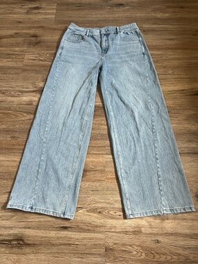 Halara Flex Denim Jeans Wide Leg Waist Size 30 Stretchy